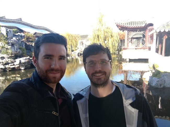 Tobi und ich in China (fast)