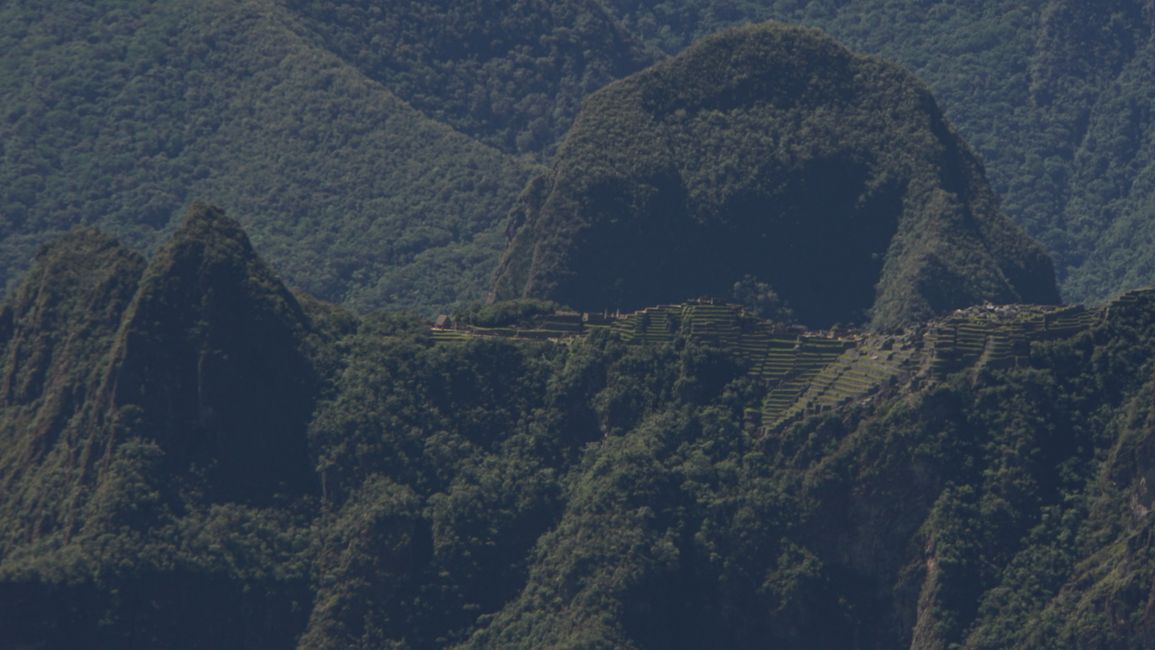 Machu Picchu in the distance
