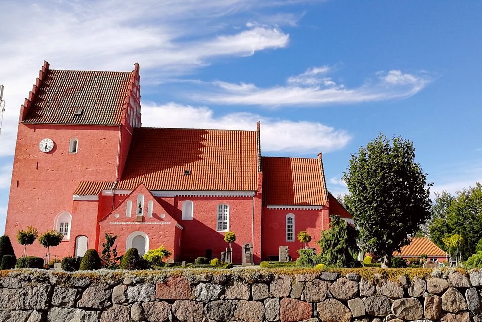 Kirche im Wohnort meiner Hosts: Eskilstrup