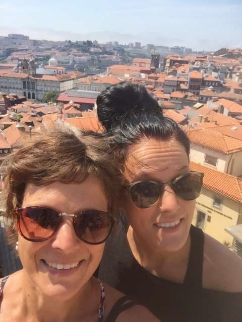 high above the rooftops of Porto 