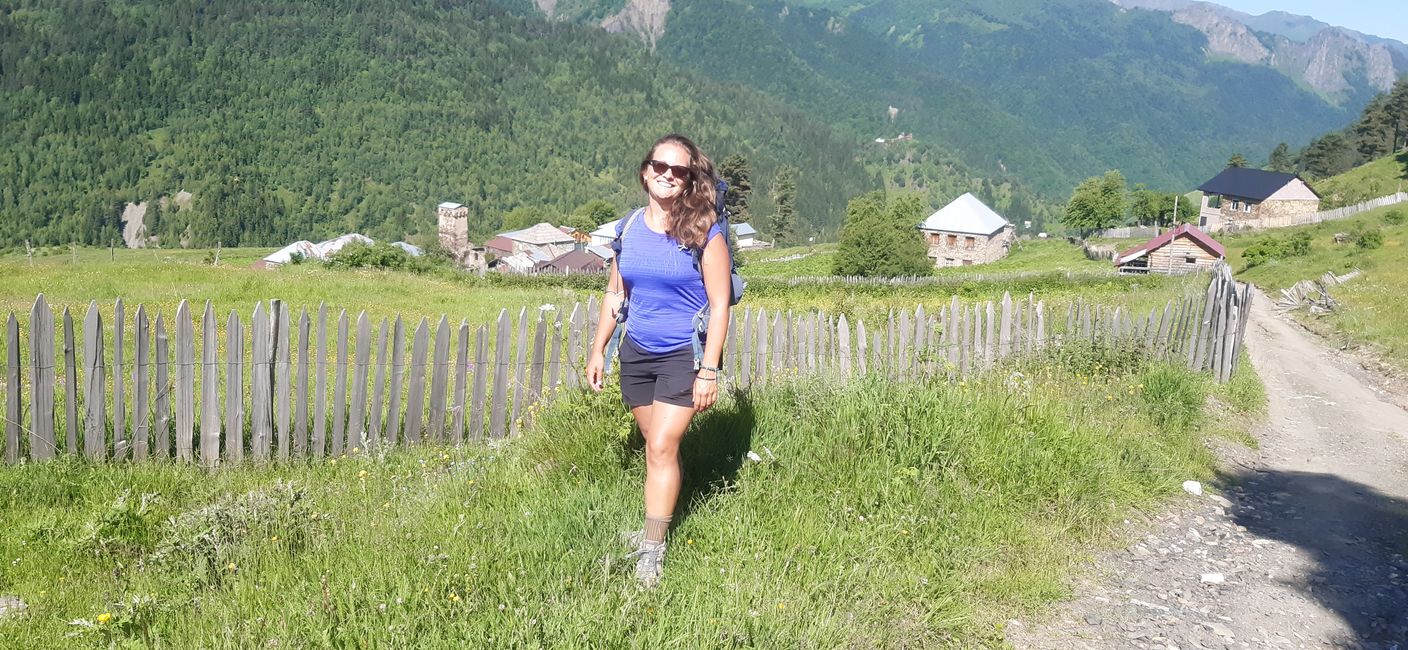 Hiking from Mestia to Ushguli