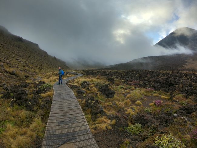 Hiking in the fog