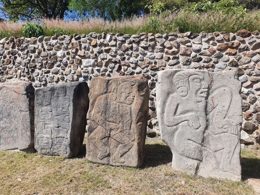 Reliefs in Monte Albán