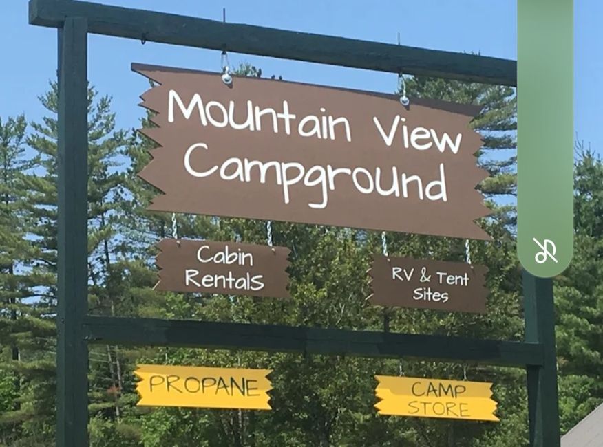 Mountain View Campground Vermont 28 - 31Aug