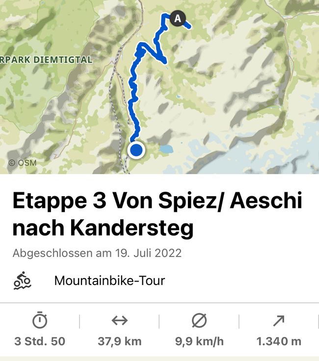 Hari ke 3 Dari Spiez/Aesch ke Kandersteg