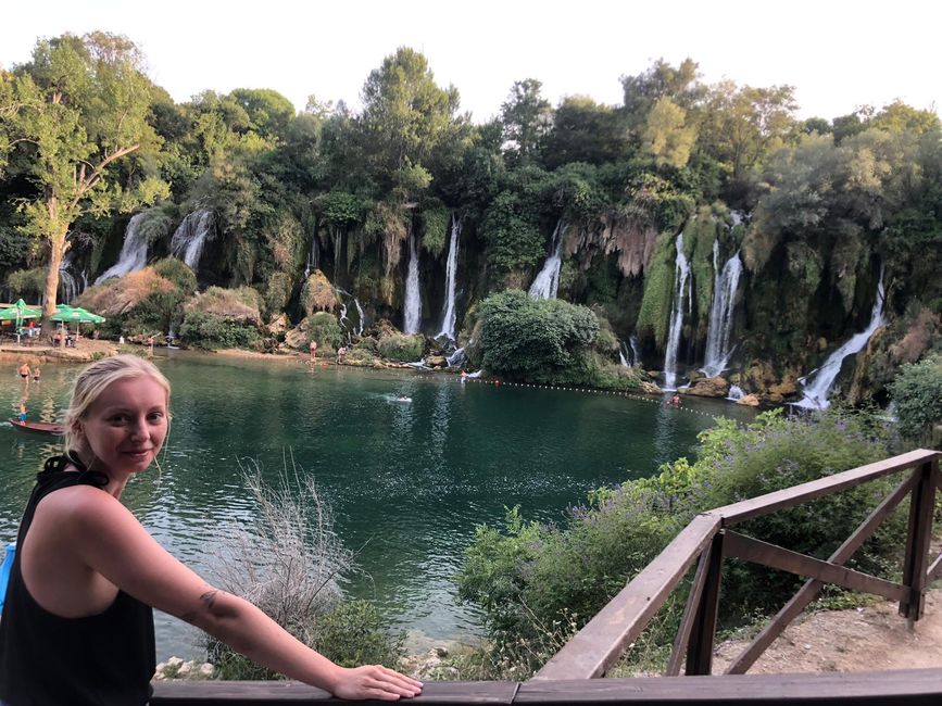 Kravica Waterfalls and a night in the desert of Bosnia