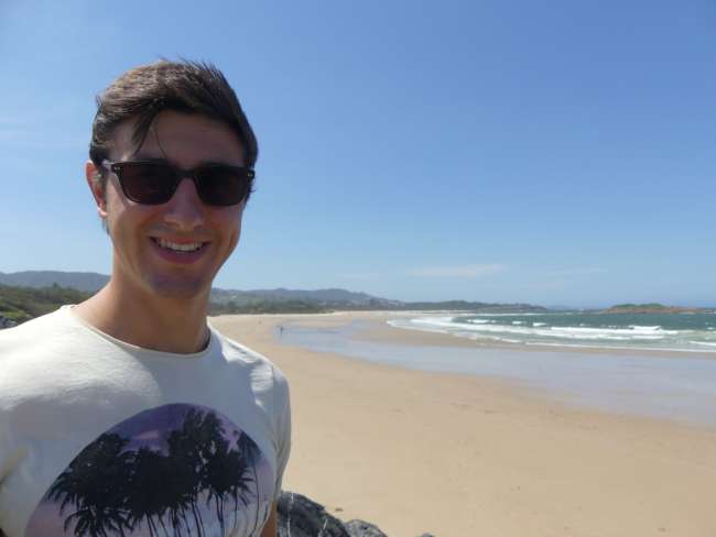 At the beach in Coffs Harbour