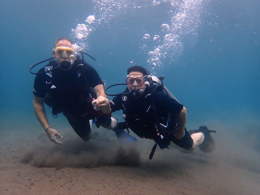 Open water diving course