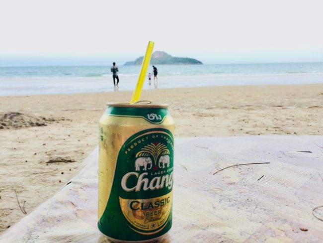 Beach beer at Ao Manao Beach