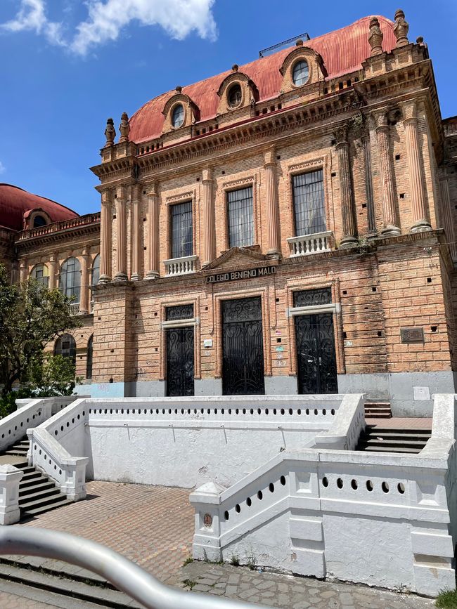 Facade of a building in Cuenca
