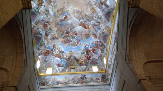 Ceiling painting in the 'main staircase'