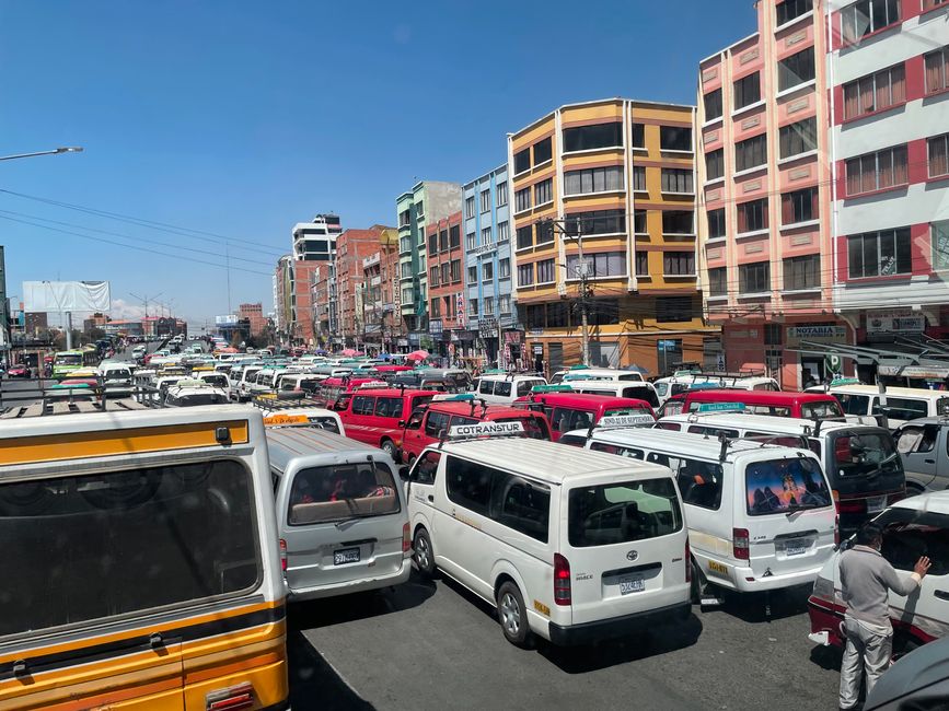Traffic in El Alto