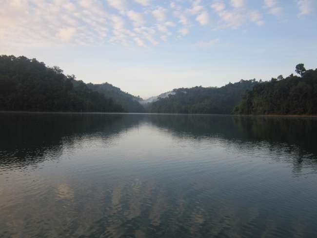 On the reservoir in Khao Sok National Park