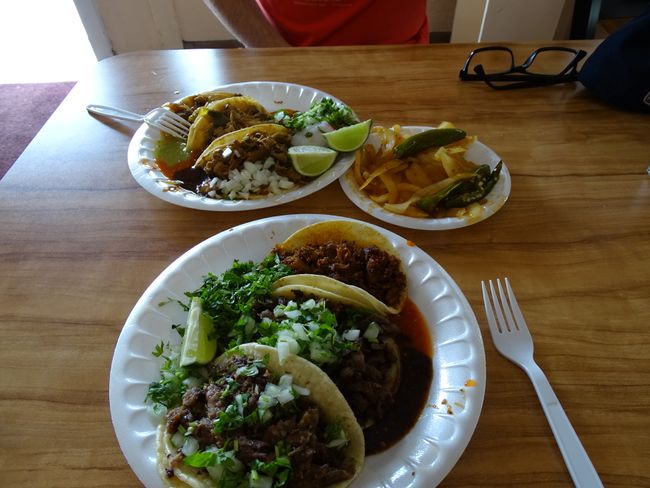 Had delicious tacos for lunch at Lilly's Taqueria