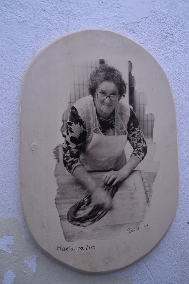 art project in the Alfama district - pictures of local people