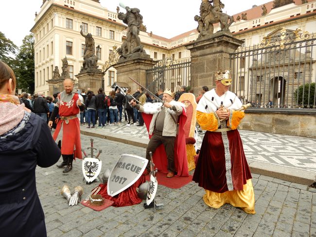 Prague Castle during the changing of the guards