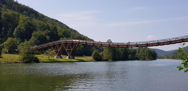 Essing - eine der längsten Holzbrücken Europas