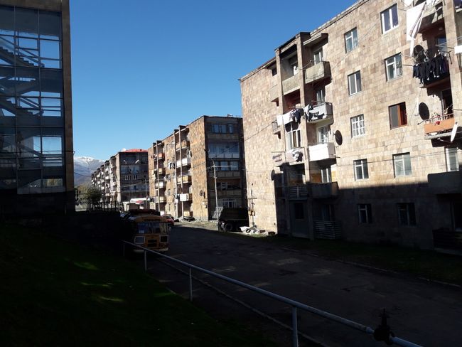 Residential blocks in Sanahin