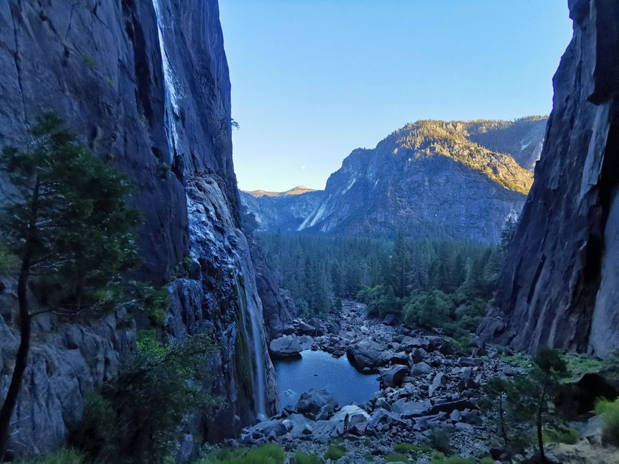 Zum Abend am Yosemite Fall
