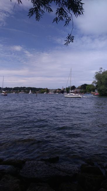 Rest stop - cycling around Lake Starnberg in one day