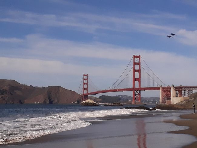 View of the bridge from Baker Beach