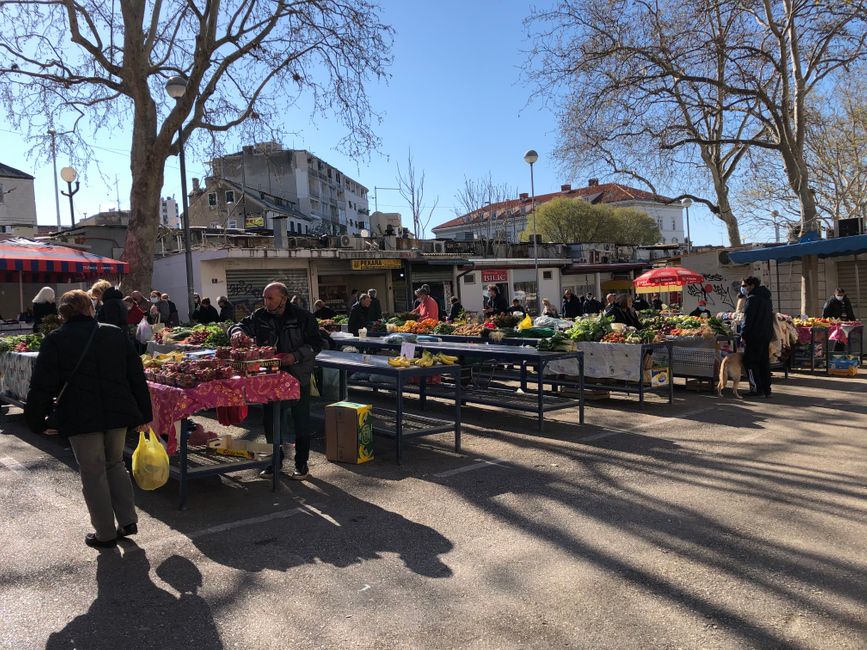 Markt am Freitag in Split 
