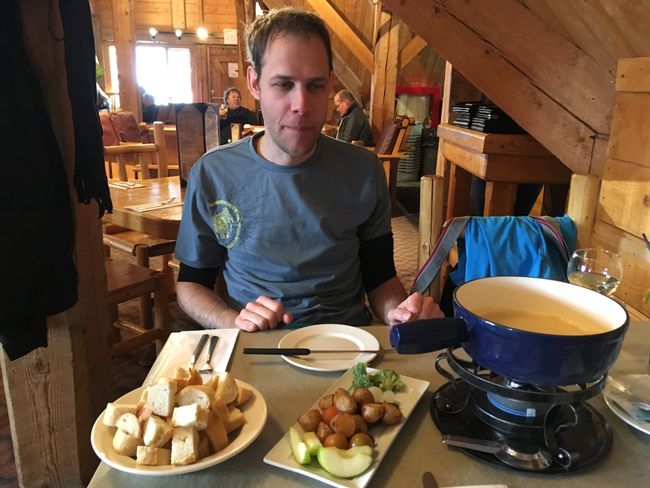 Fondue for lunch