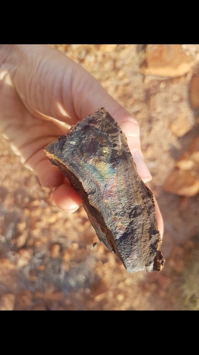 Opal in der Entstehung, gefunden beim Spazieren