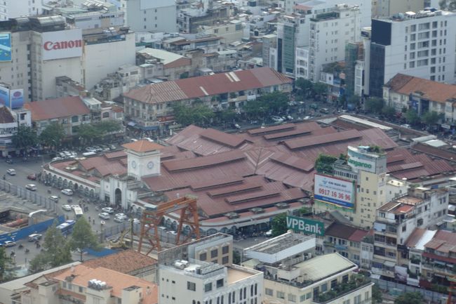 Der Bến Thành-Markt von oben 