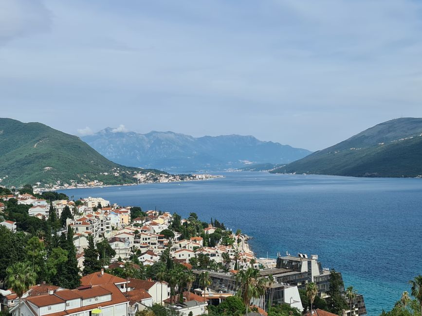Der erste nähere Blick in die Bucht von Kotor 