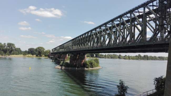 Brücke über den Rhein, von Mainz aus