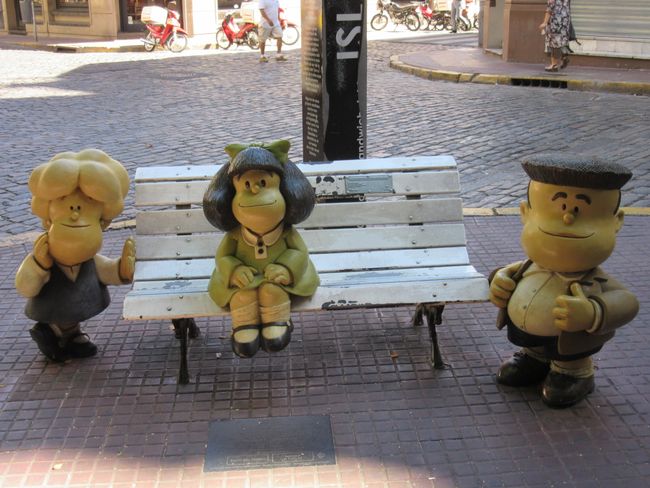 Mafalda -  Komikfigur, sehr populär in Argentinien