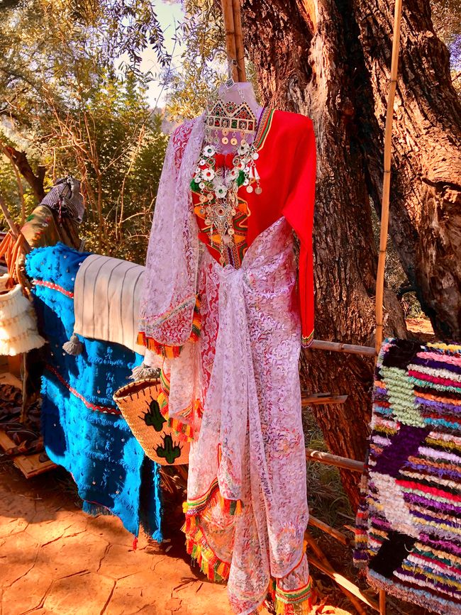 Ein marokkanisches Brautkleid.