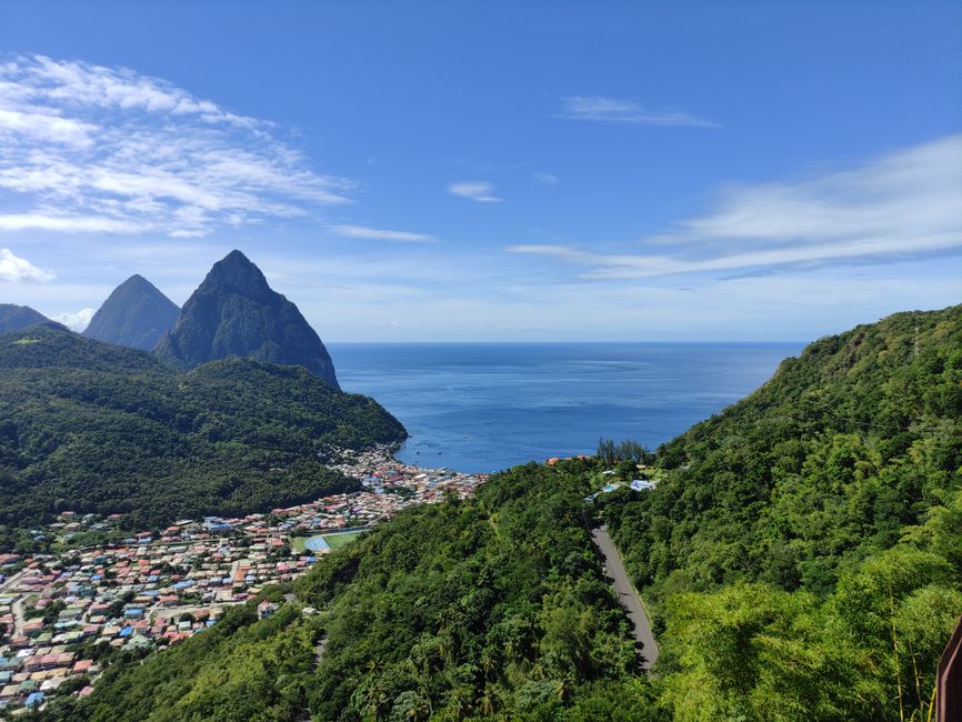 Soufriere, Drive-In Volcano, Pitons, Anse Chastnet