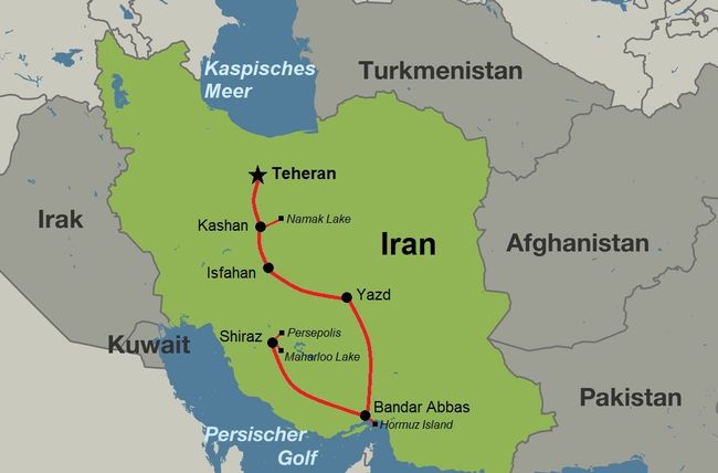 Our almost 3-week trip started in Tehran and led through the southern part of the country to Shiraz.
