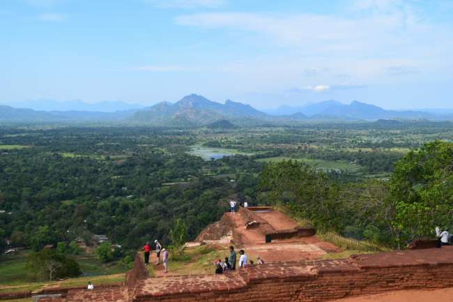 View from the rock in Sigiriya