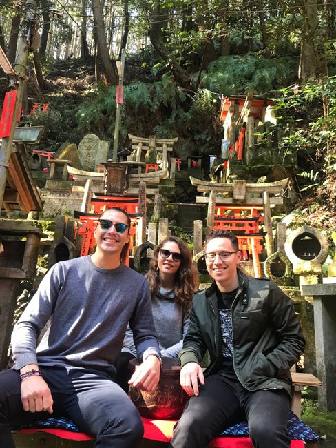 Torrey, Nick und ich beim Fushimi-Inari-Schrein