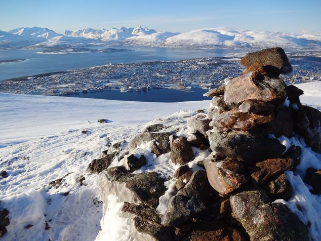 Blick von Oben über Tromsö