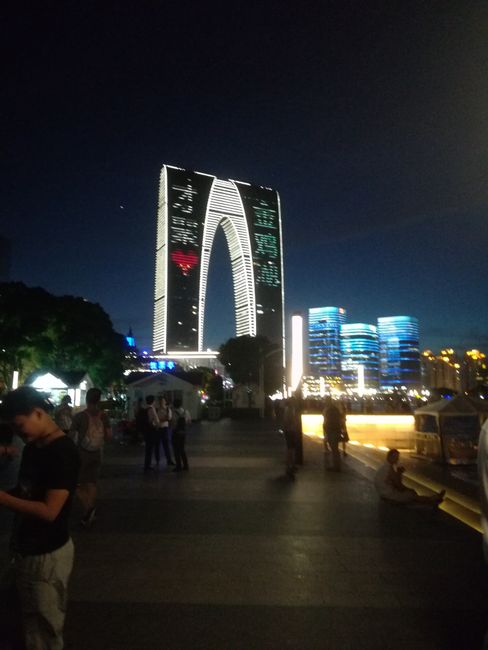 One of the landmarks of Suzhou, but only lit until 10 o'clock