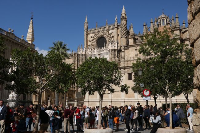 Die Kathedrale von Sevilla...