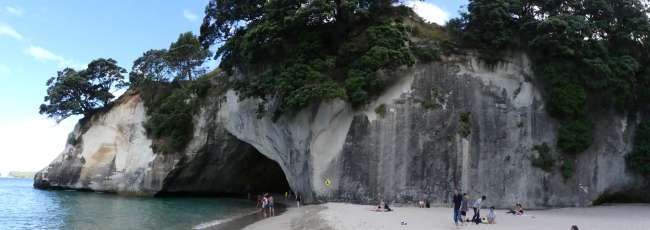 Panorama of Cathedral Cove