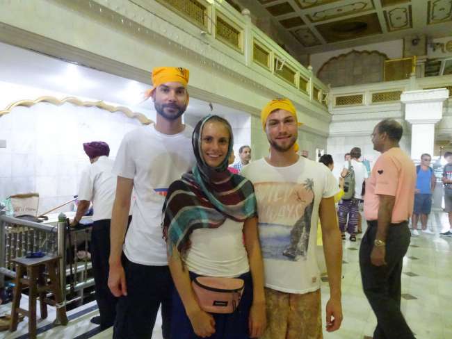 Im indischen Sikh Tempel