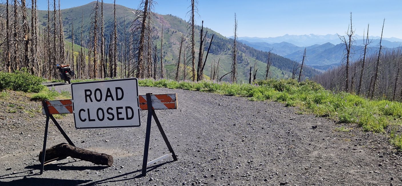 Riding from Featherville to Custer (Gold mining) north of Sunbeam