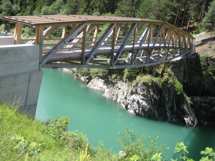 Brücke vor der Rofflaschlucht