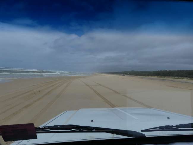 First drive on the 75 Mile Beach