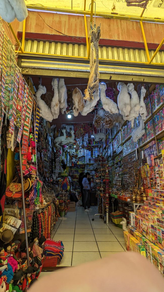 Witch market in La Paz