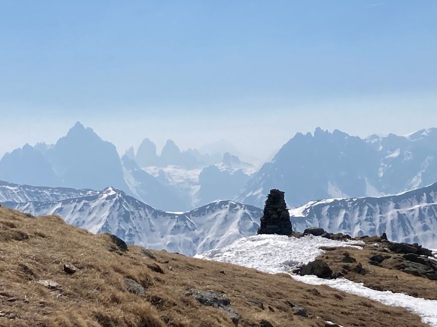 Die Drei Zinnen, Blick vom Gipfel der Kreuzspitze