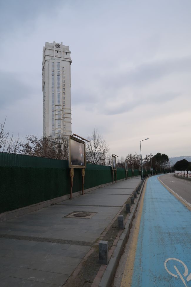 Bike path along Atatürk Boulevard