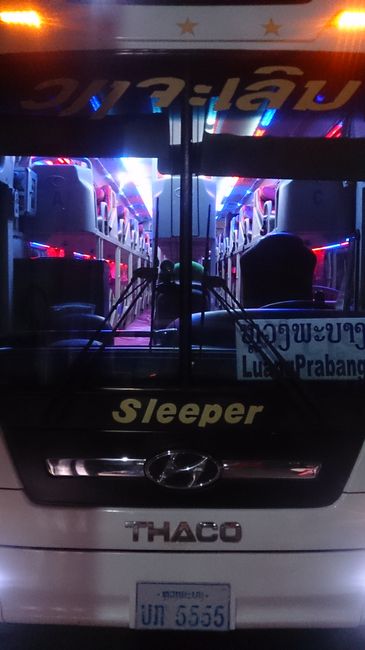 The sleeper bus from the front