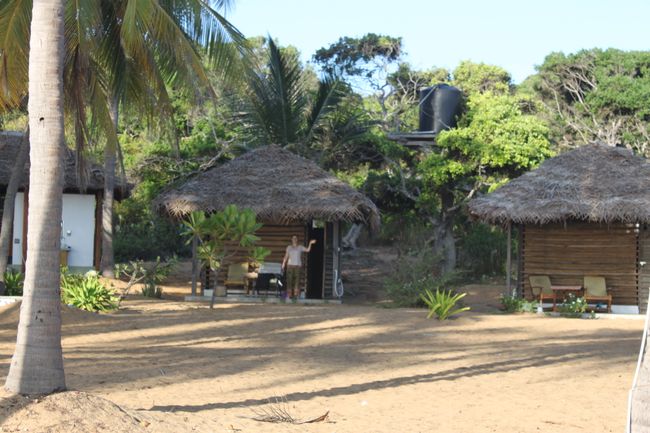 Unser Cabana im Upali Beach in Arugam Bay